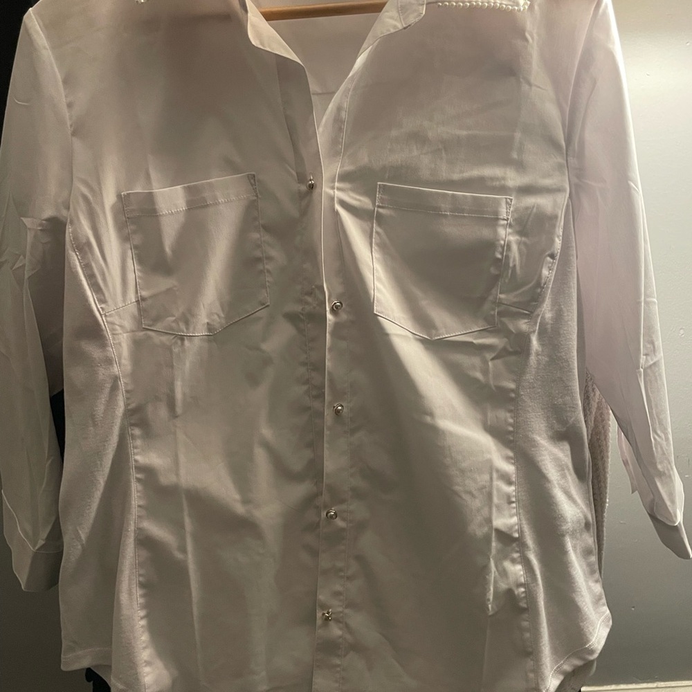 Zac & Rachel White Button Down Shirt